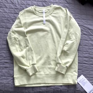 Yellow Lululemon Perfectly Oversized Sweatshirt
